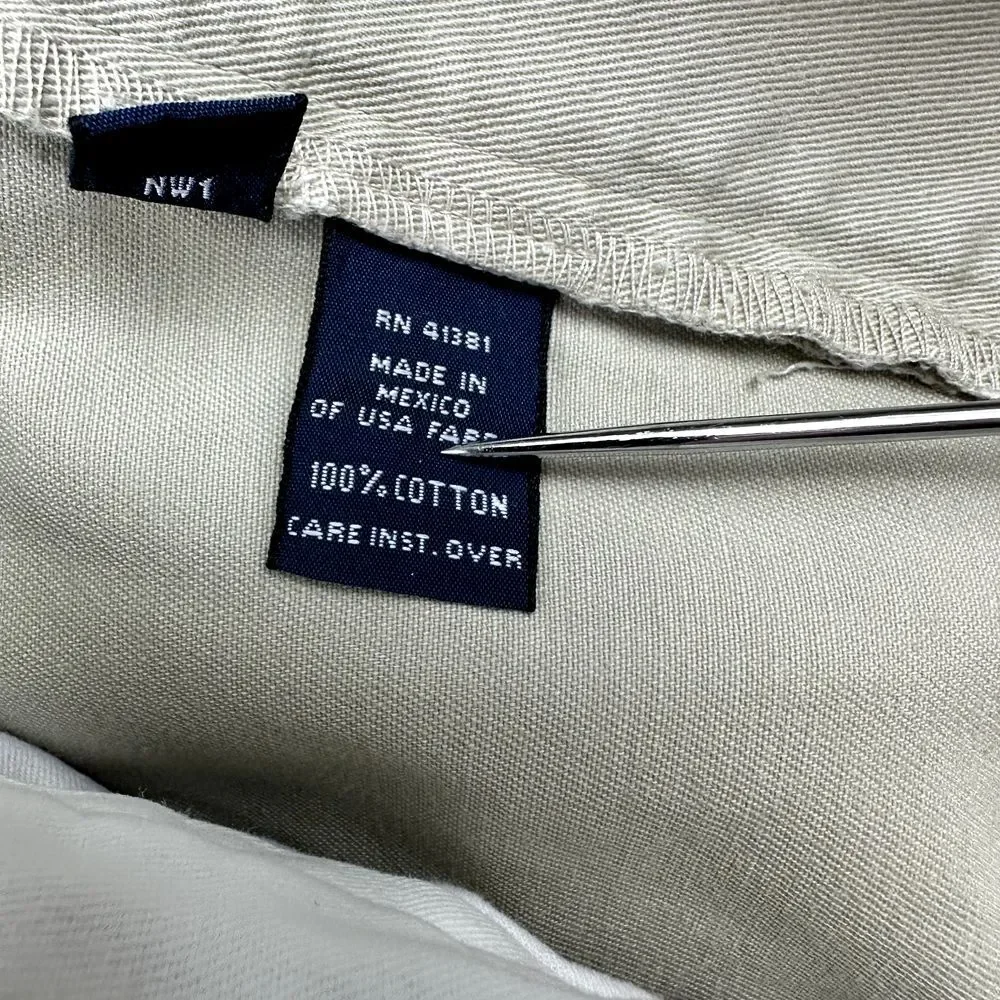 Polo Ralph Lauren Hammond Chino‎ Pants Men's 38X27 Beige Pleated Straight Cuffed